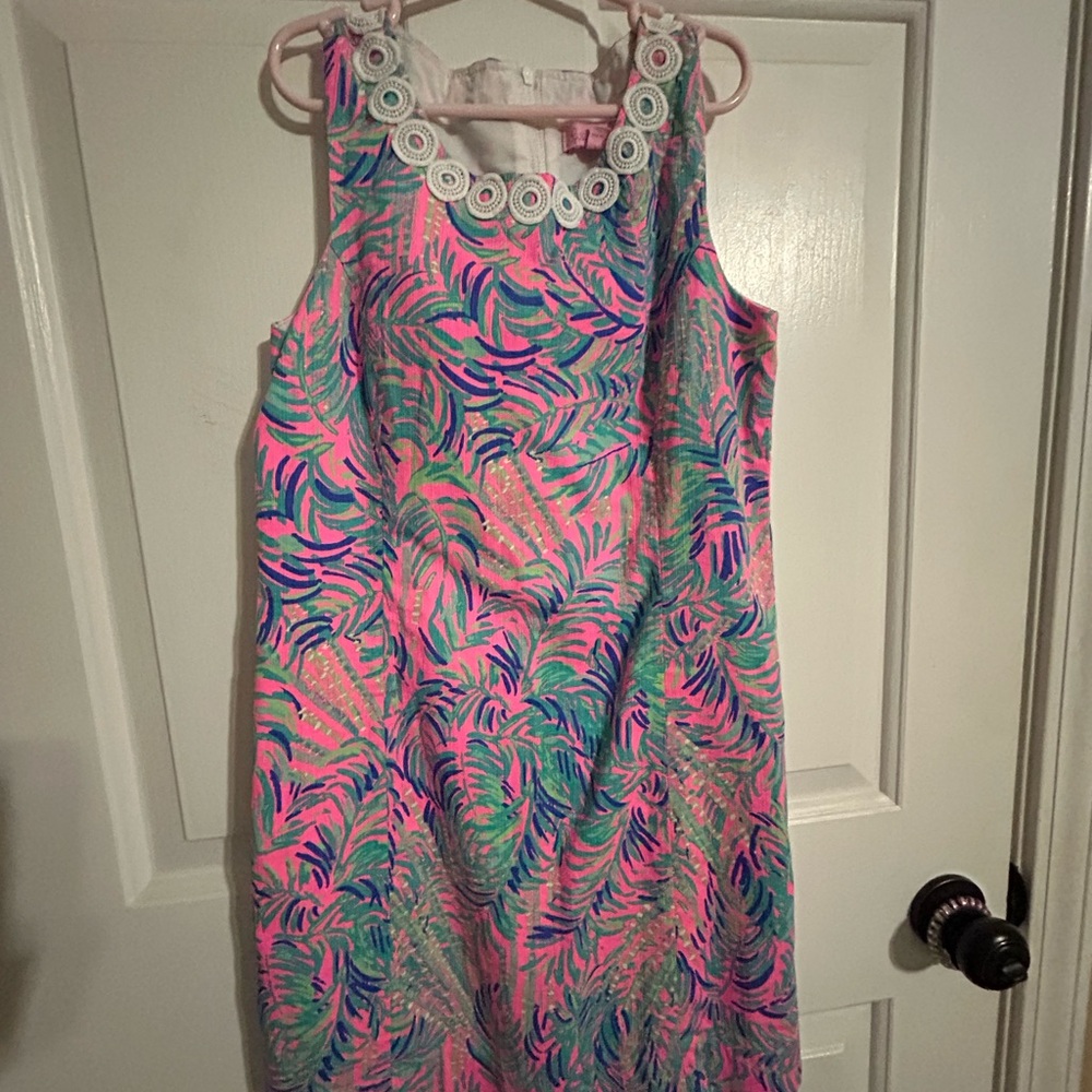 Lilly Pulitzer Pink Scoop Neck Sleeveless Sundress-kids